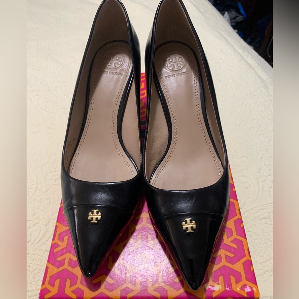 Tory Burch black heels size 7
